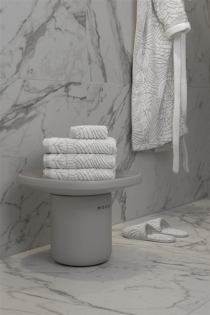 MOOOI Dodo Pavone - Douchehanddoek - Wit - 100x150 / 40x49 Inch cm
