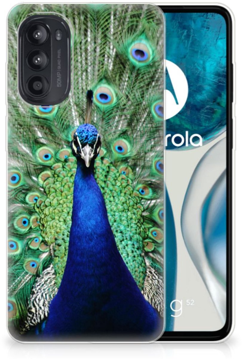 Motorola Moto G52/G82 TPU Hoesje Pauw
