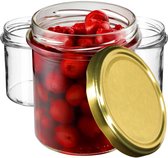 KADAX Jam potten 540 ml, inmaakpotten met schroefdeksel, glazen met schroefsluiting, inmaakpotten, voorraadpotten voor het inleggen van komkommers (24 stuks, rood geruit KADAX Jam potten 540 ml, inmaakpotten met schroefdeksel, glazen met schroefsluiting, inmaakpotten, voorraadpotten voor het inleggen van komkommers (24 stuks, rood geruit
