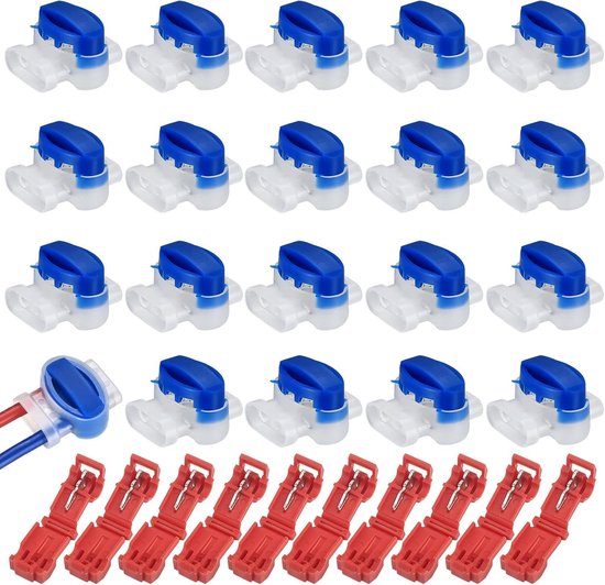 Foto: 10 stuks waterdichte kabelverbinders voor robotmaaier kabelverbinders voor grasmaaiers en auto s knelverbinders met 5 x connectoren
