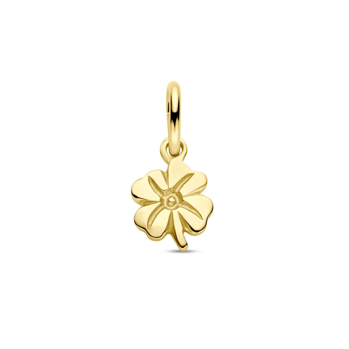 14K geelgoud hanger klaver 4028299