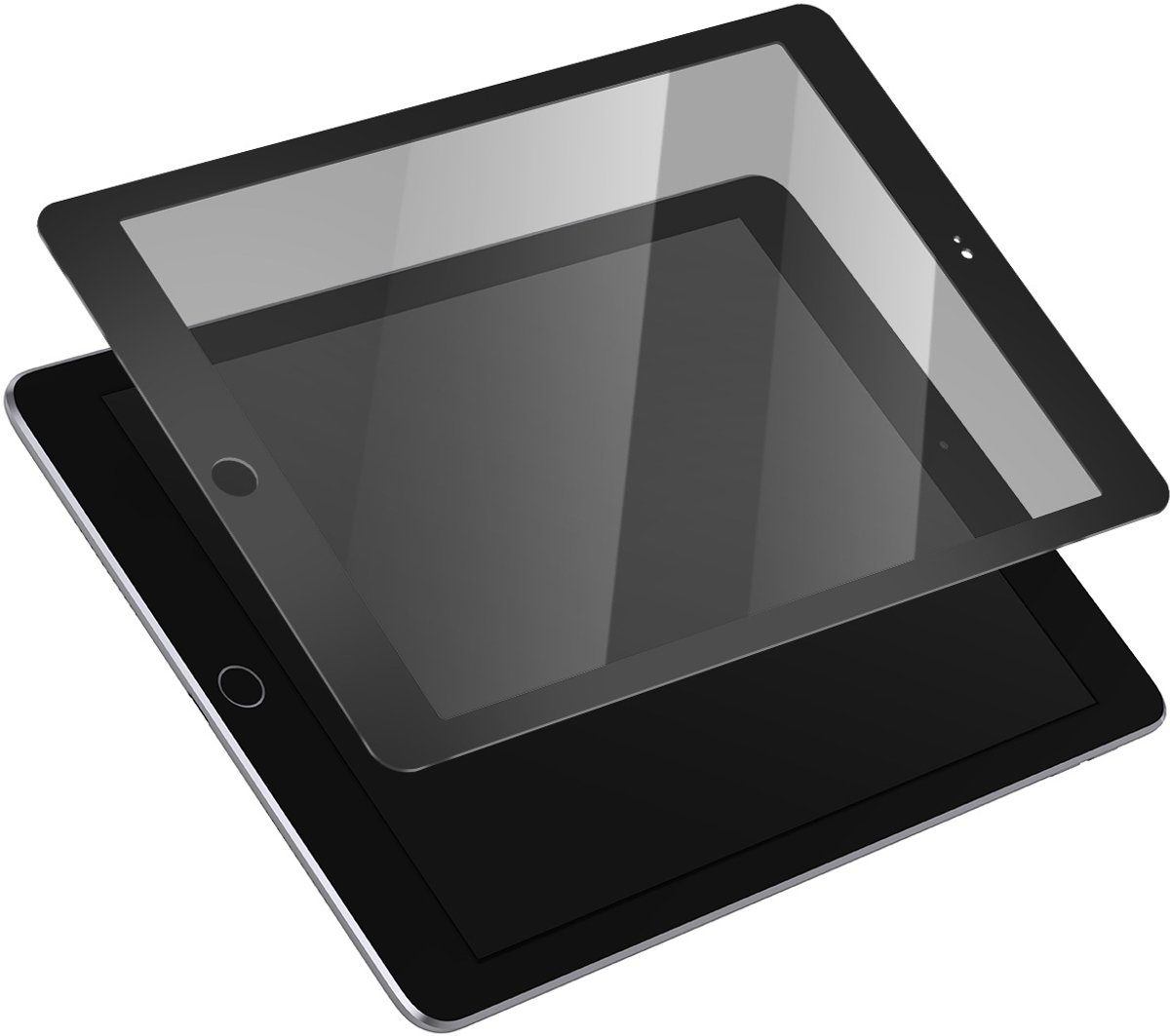 Moshi, getemperd glas beschermende folie oleofobe Geschikt voor Apple iPad 7.9 mini, Zwart