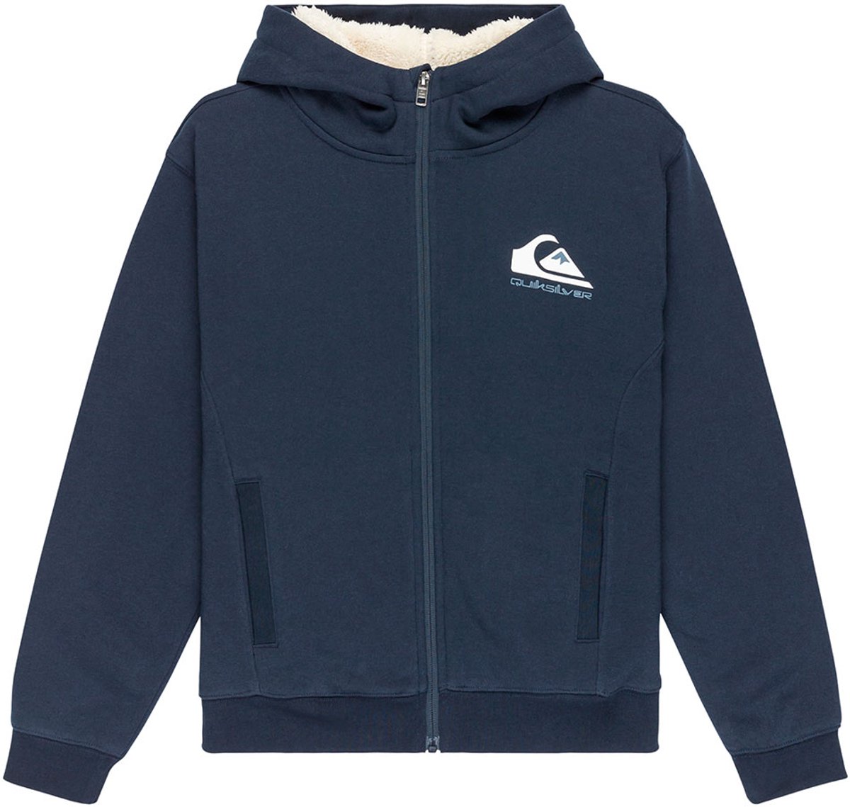 Quiksilver Eqbft03947 Sweatshirt Met Rits 10 Years Jongen Blauw