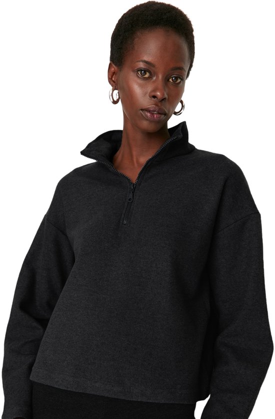 Trendyol Sweat-shirt Basis à épaules dénudées pour femme