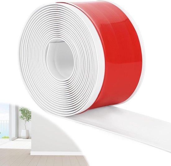 jackfru Zachte plint 12 m x 10 cm, flexibel, zelfklevend, PVC, wit jackfru Zachte plint 12 m x 10 cm, flexibel, zelfklevend, PVC, wit