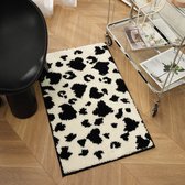 Pearl Soft Hoogpolig Effen Vloerkleed Antraciet - 160x230 CM