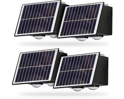 FuturiQ LED Solar Wandlamp Koud Wit - Up & Down Buitenverlichting - Waterdicht - Zonne-energie Tuinlamp - Gevelverlichting - 4 stuks