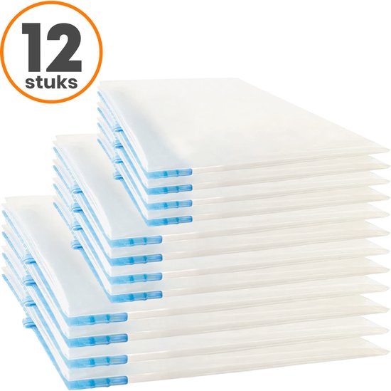 Vacuümzakken Voor Kleding, 10 Stuks, Ruimtebesparend, Voor Opbergen Thuis Verhuizing En Reizen Zwart