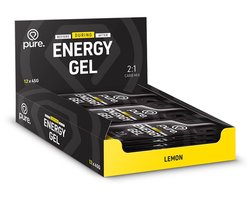 Pure. Energy Gel | 12 Zakjes | Lemon | Extra Energie Voor Tijdens Je Workouts |