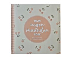 Mijn negen maanden boek - babyboek invulboek - Roze Kersen - 84 pagina's - Softcover - Bijzondere Herinneringen - Zalm - Perzik - Invul Boek Zwangerschap