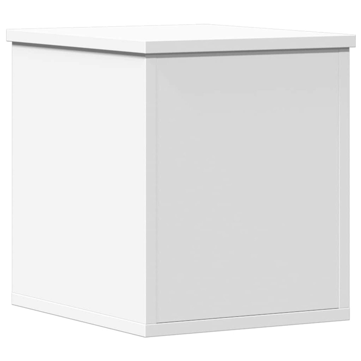 vidaXL - Opbergbox - 30x35x35 - cm - bewerkt - hout - wit