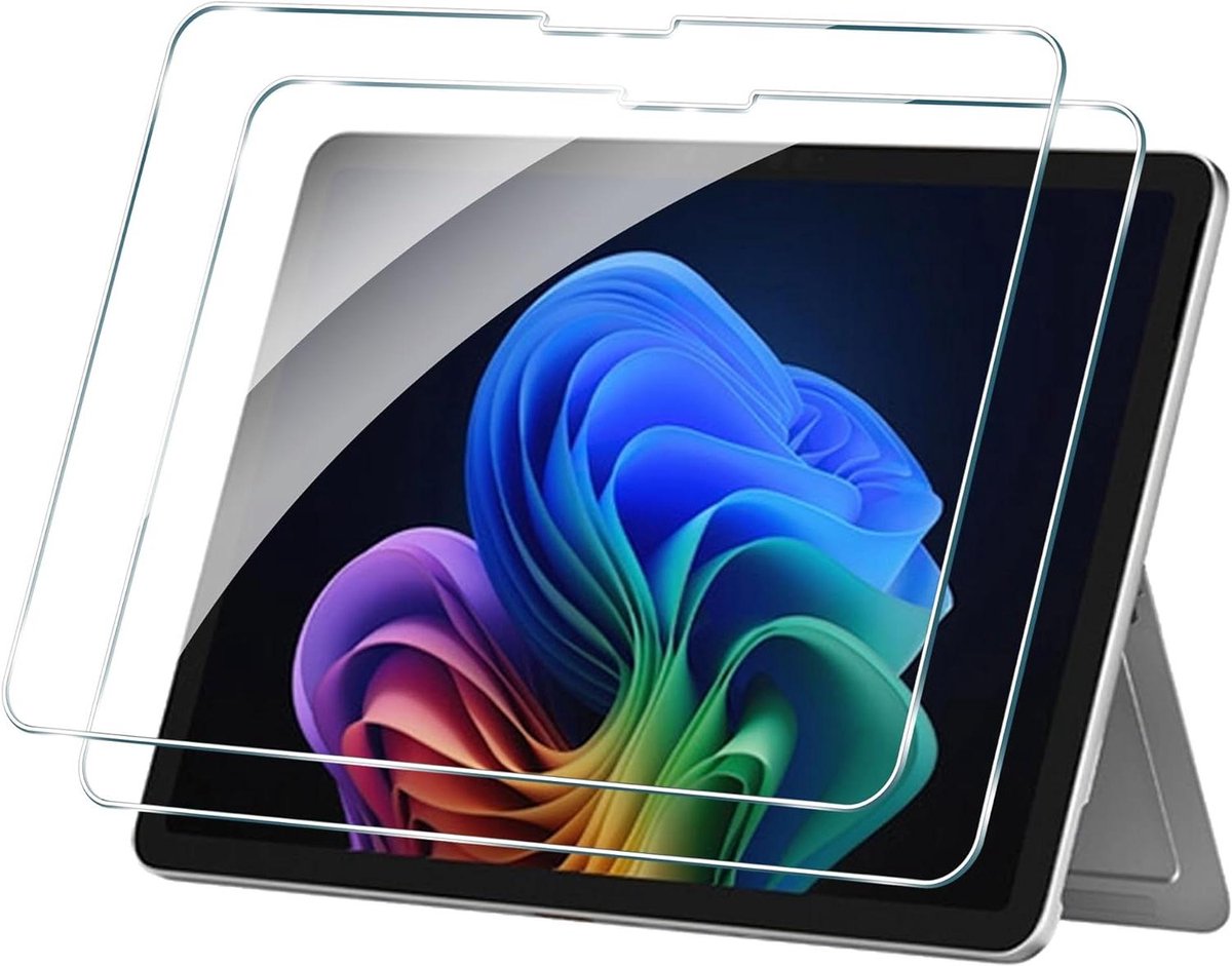 Veiligheidsglas Microsoft Surface Pro 12 - 2 stuks - 9H Hardheid - Krasbestendig - HD - Luchtbelvrij - Scherm Bescherming