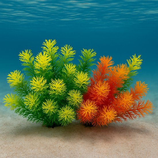 QUOZUO Kunstplanten, aquariumornamenten, set, 25 stuks QUOZUO Kunstplanten, aquariumornamenten, set, 25 stuks
