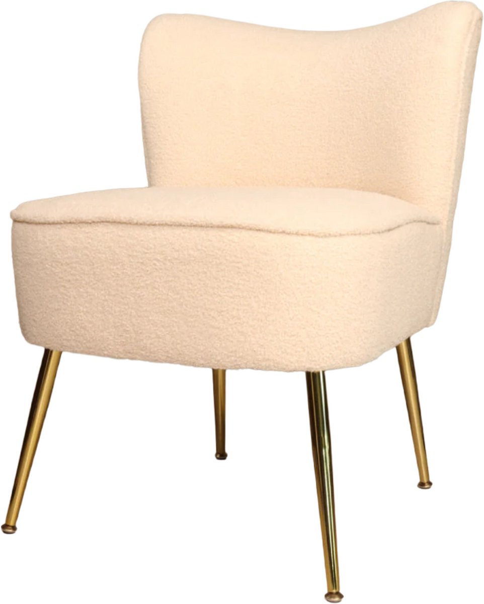 Fauteuil zitbank 1 persoons Teddy beige stoel