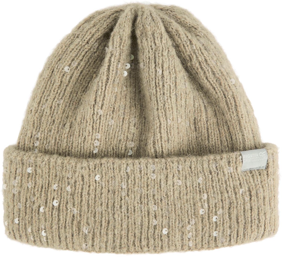 Lorelai gebreide beanie muts met fleece-voering voor dames Beige