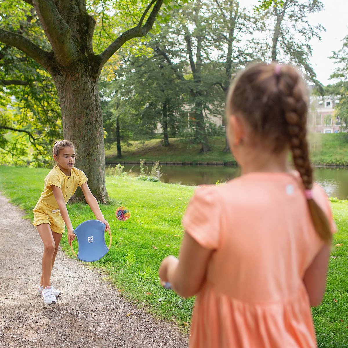 BS Toys Stuiterrackets - Houten speelgoed van Bamboe - Buitenspeelgoed - Vangspel - Spelletjes voor kinderen - Buiten speelgoed - Buitenspel - Buiten Spellen - Tuin Speelgoed - Strandspeelgoed - Cadeau kind — afbeelding 8