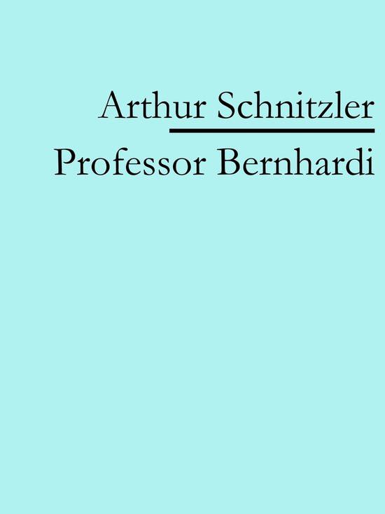 Professor Bernhardi - cover
