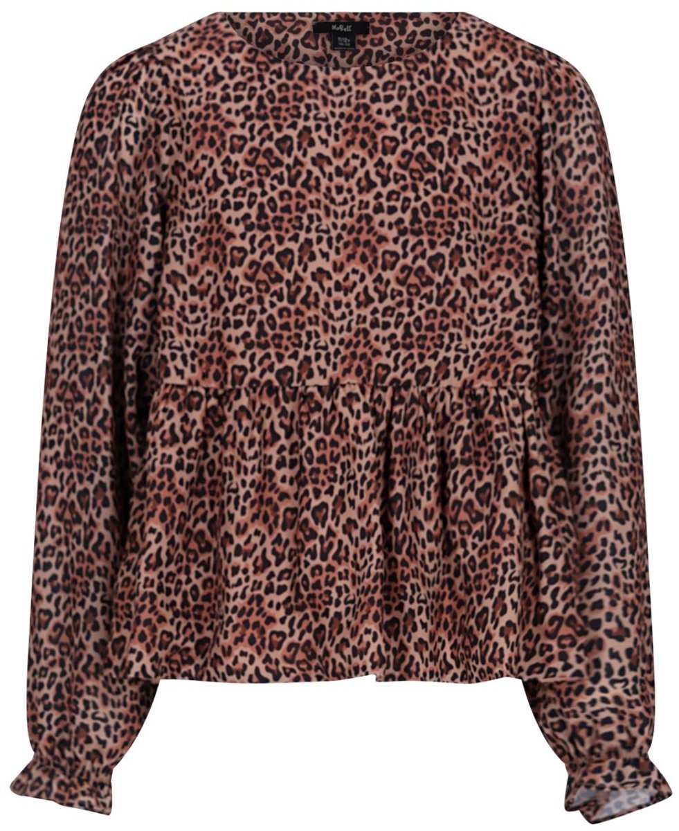 NoBell winter blouse meisjes - bruin - Tess