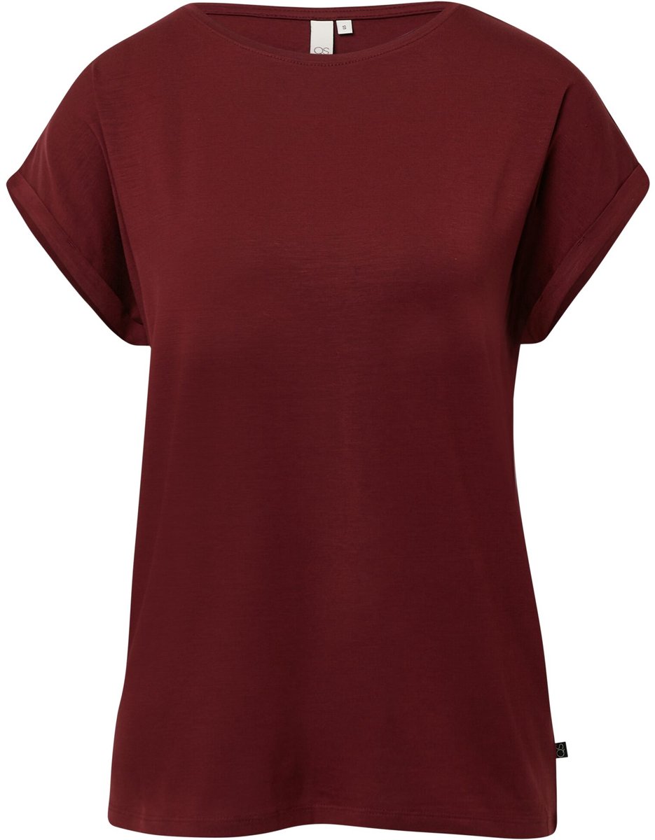 Q/S designed by - Dames t-shirt - Maat XXL - Vrouwen - MARINE - Lyocell