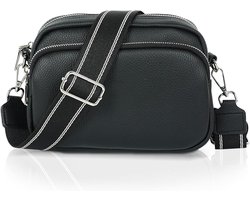 Tas Dames Kleine Rugzak Rits Brede Schouderband T, PU Leren Schoudertas Mobiele Telefoon Tas Dames Reizen Dagelijks Werk Winkelen