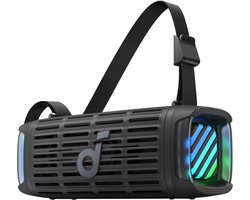 soundcore Boom 3i van Anker - Robuuste outdoorluidspreker - Bluetooth-luidspreker - Waterdicht IP68 - 50W BassUP 2.0 - Geluid - Bluetooth 5.3 - 16 uur speeltijd - Lichtshow + TWS-stereo - Kajakken - Vissen - Kamperen