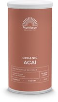 Mattisson - Biologische Acai Poeder - Bron van Vezels en Vitamine A - 125 Gram