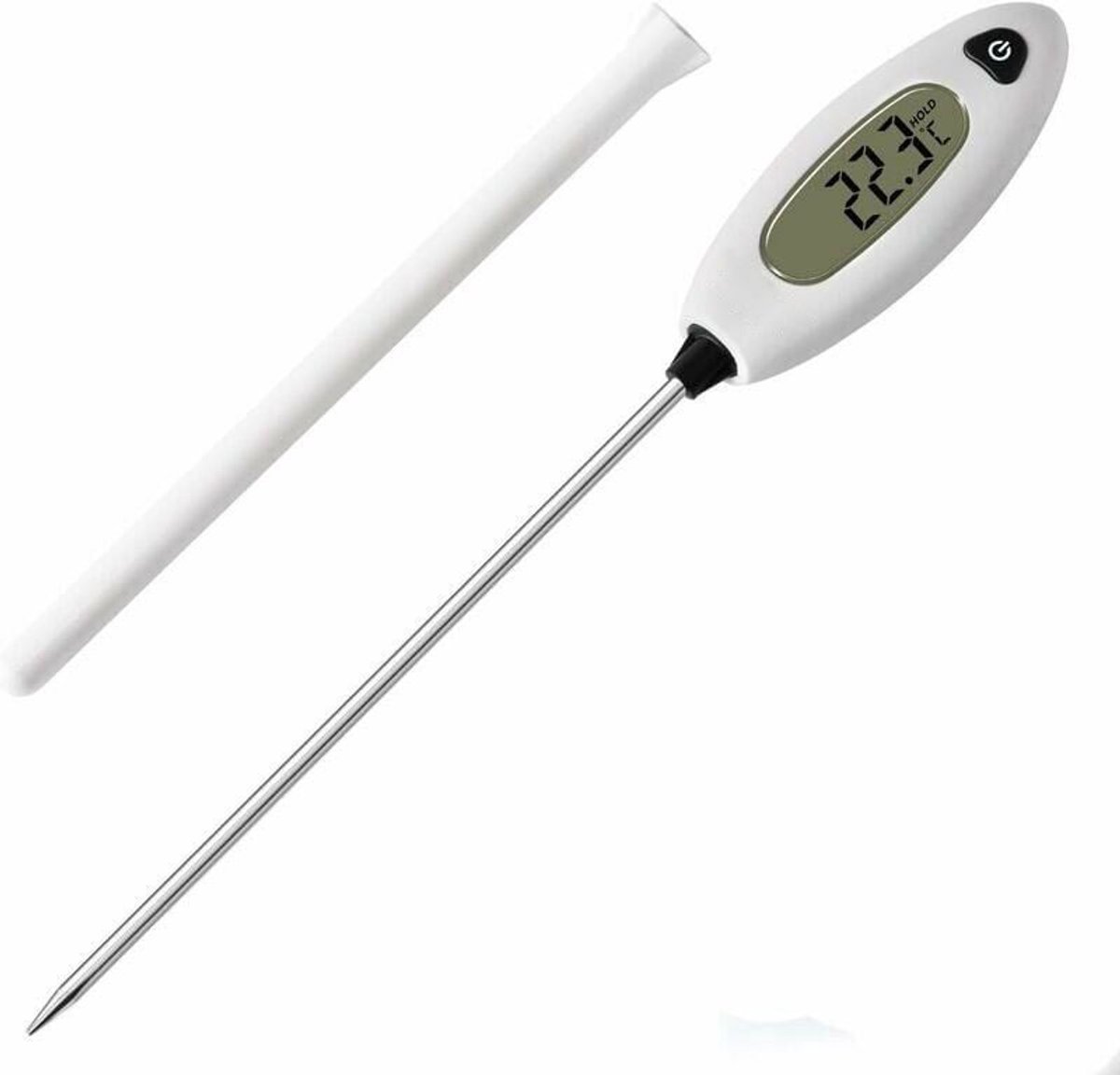 Digitale keukenthermometer met lange sonde, direct afleesbaar binnen 5 seco