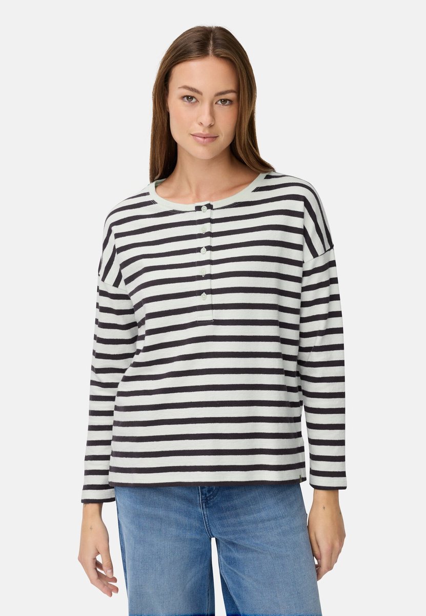 camel active Longsleeve shirt en knoopsluiting - Maat - Blauw gestreeptwomenswear-4XL
