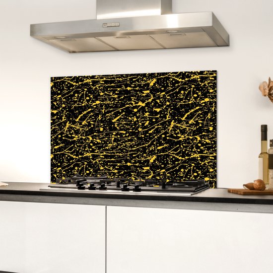 KitchenYeah© Spatscherm Keuken 60x40 cm Kookplaat Achterwand Beschermer Muur Spatwand Fornuis Aluminium Hittebestendig - Beton - Zwart - Industrieel KitchenYeah© Spatscherm Keuken 60x40 cm Kookplaat Achterwand Beschermer Muur Spatwand Fornuis Aluminium Hittebestendig - Beton - Zwart - Industrieel