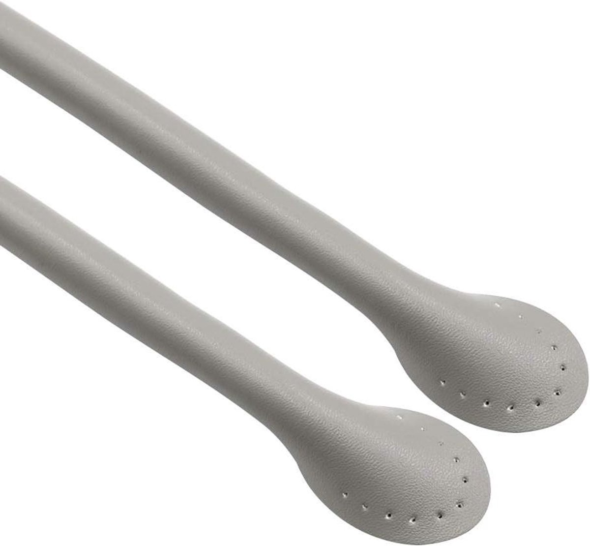 Handtas met leren handgrepen - Lichtgrijs - 60 cm - Vervanging voor handvatten - Knutselen
