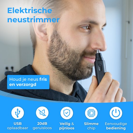 Nuvance Neustrimmer - Neustrimmer Mannen en Vrouwen - Oortrimmer - Neushaartrimmer - Usb Oplaadbaar - Afspoelbaar