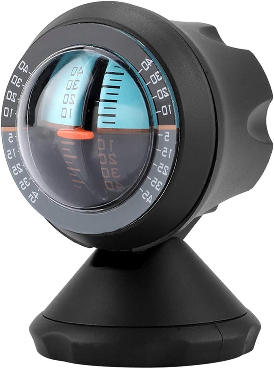Inovra Plus - Auto-inclinometer met 360 Graden Roterend Kompas en Hellingindicator - Voertuighoudingsmeters voor Verkeersveiligheid