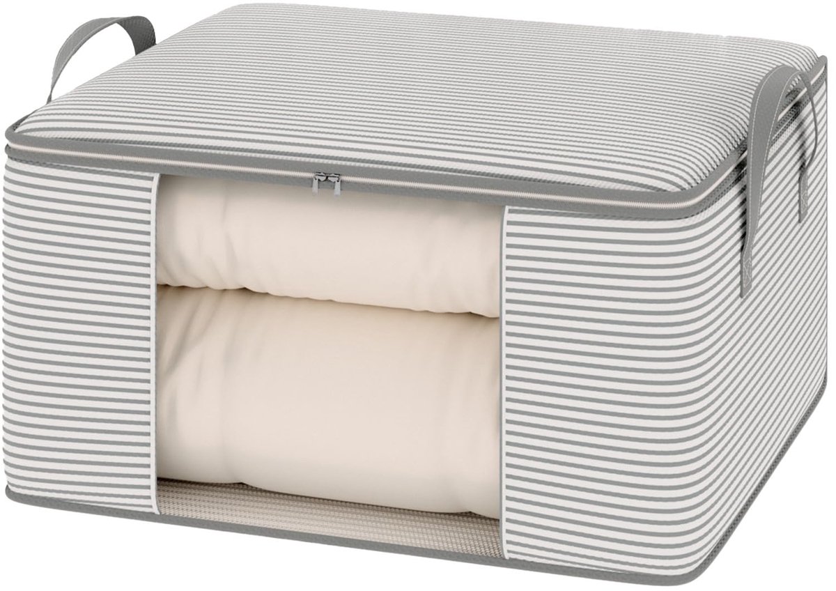 Ibenzoa® Extra grote ademende en waterbestendige opbergtassen voor dekbedden, kussens en kleding
