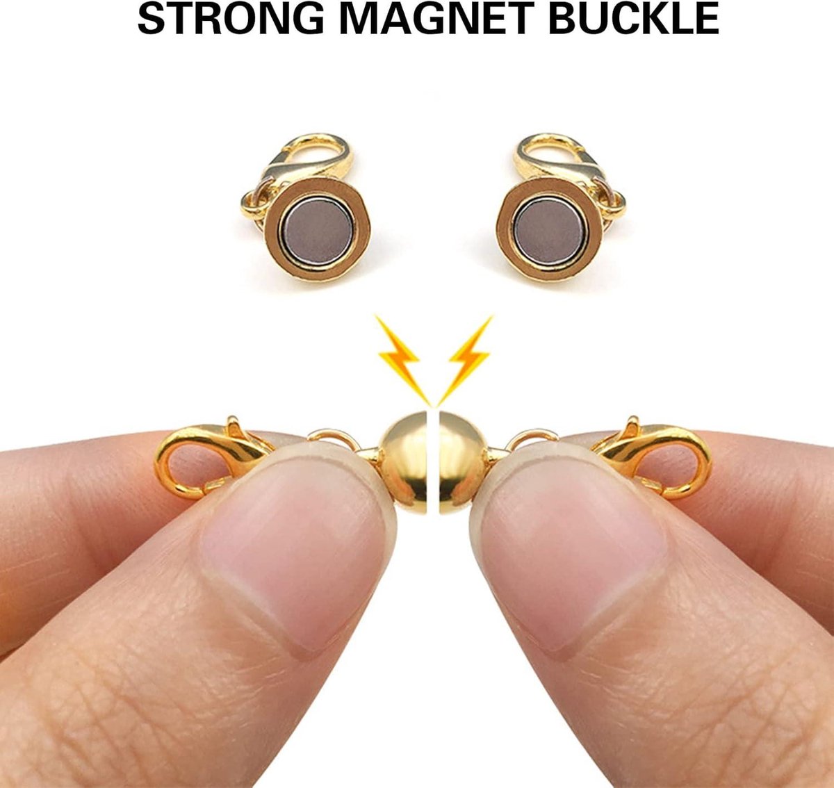 Sieraden Accessoires Set 12 Stuks Magnetische Sieradensluitingen – Verlengers Voor Kettingen En Armbanden Doe-het-zelf Sieraden Maken Sieraden Accessoires Set 12 Stuks Magnetische Sieradensluitingen – Verlengers Voor Kettingen En Armbanden Doe-het-zelf Sieraden Maken