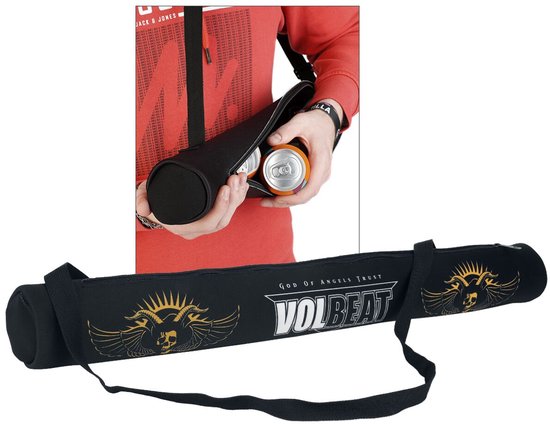 Volbeat Tas voor blikjes met print Koeltas zwart Polyester -