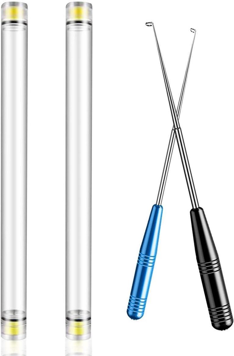 Inova Plus - Vis Haak Remover Tool voor Zoutwater & Zoetwater Vissen Accessoires met Opslag Tube - 2 stuks