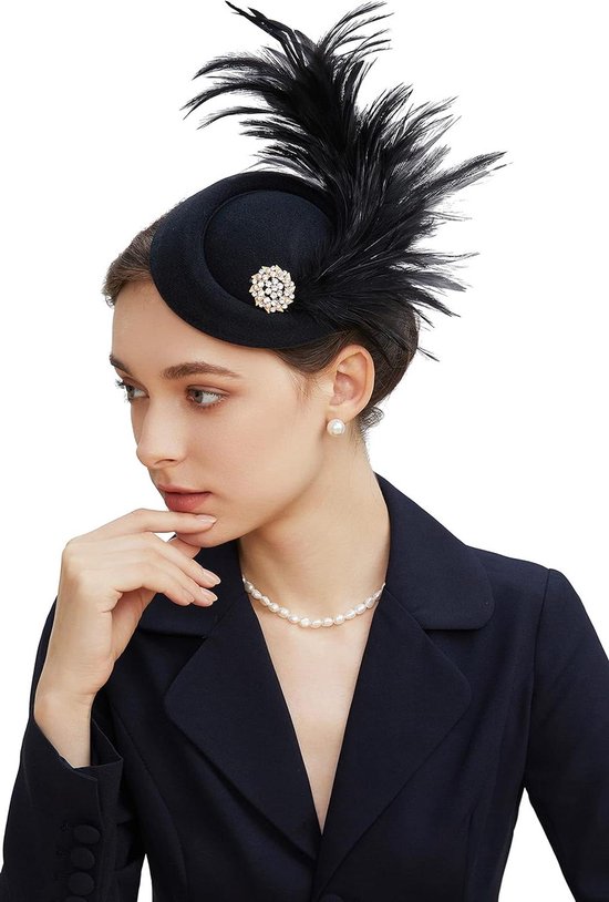 Vrouwen Sluier Veer Haarspeld Haaraccessoires Fascinators Hoed Bruiloft Feest Haar Clips Bruid Haar Hoofdtooi