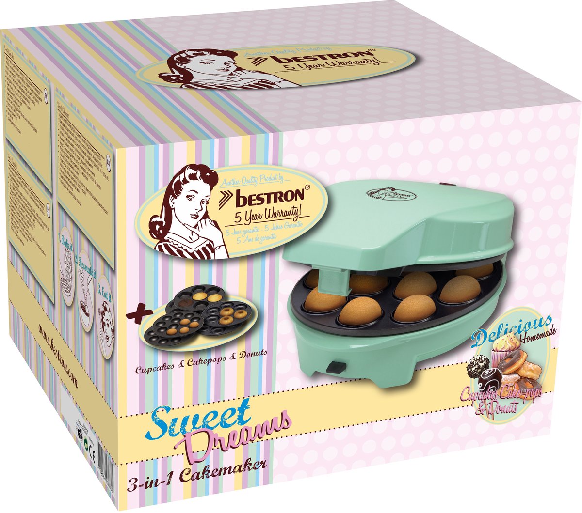 Bestron 3-in-1 Cakemaker