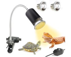 CLGP® Warmtelamp Reptielen - Terrarium - Zwart