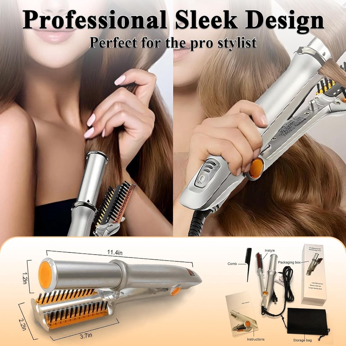 Professionele 2-in-1 stijltang - afbeelding 2
