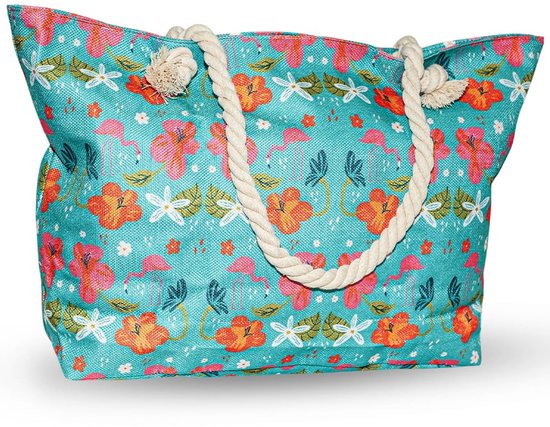 Sac de plage zippé Ibenzoa® résistant à l'eau et spacieux pour femmes et familles