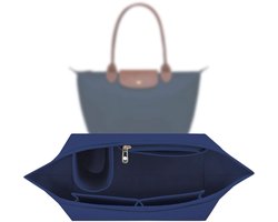 Handtasorganizer - Van vilt met meerdere vakken - Voor Longchamp Pliage L tas
