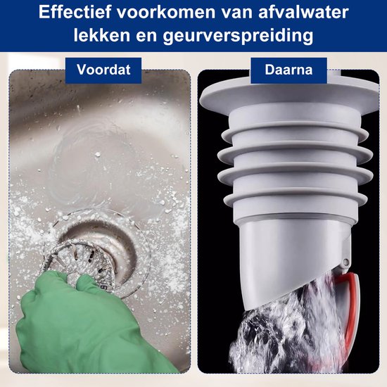 2 Stuks 35-40mm Siliconen Afvoerstoppen Voor Afvoerbuis WISIRENT Afvoerslangafdichting Wasmachines