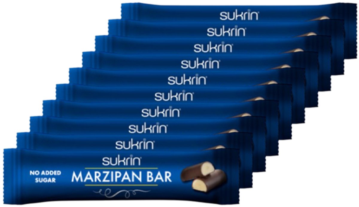 Sukrin | Marzipan Bar | 10 Stuks | 10 x 38g