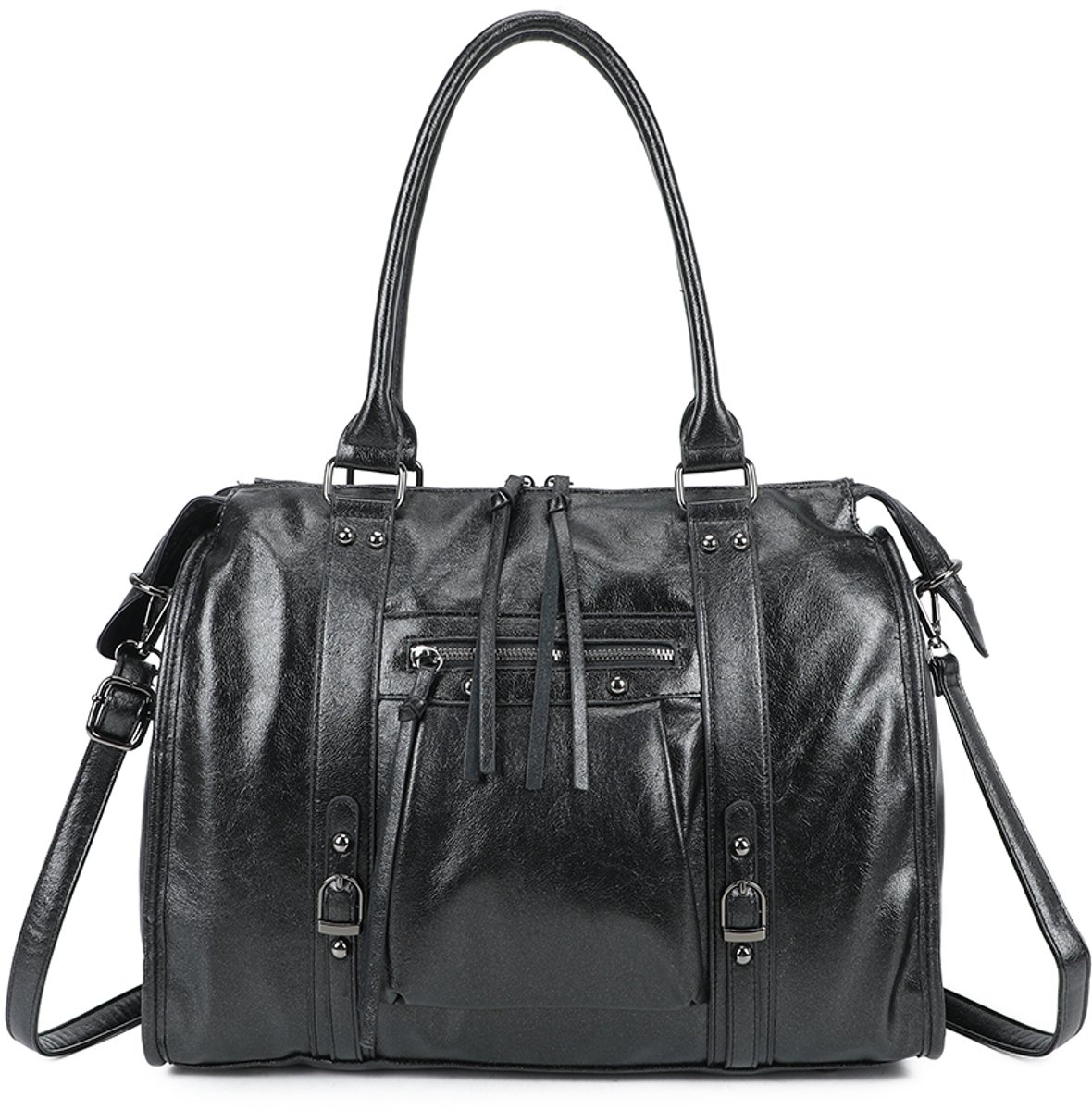 Gallantry® - Damestas - Schooltas - Werktas - Schoudertas - Handtas - Shopper - weekendtas - Zwart