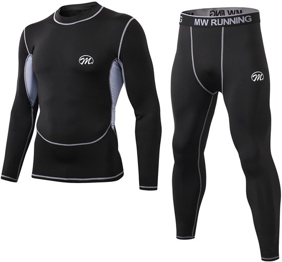 MEETYOO Set de Sous-vêtements Thermiques pour Hommes Couche de - Main Image