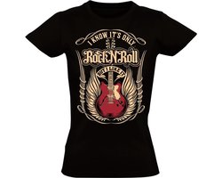 Rock 'N Roll Dames T-shirt - muziek - festival - concert - gitaar - rock & roll - rock and roll - shirt