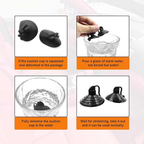 Zonnescherm Auto Baby - 2 stuks - 65x38cm - Zonnescherm Auto - Zonwering Auto - 180° draaibaar - Zonwering auto kinderen - Zonwering Raam - Auto Zonnescherm - Zonnescherm Auto Zijruit - Uv Protectie - Zonwering Zijruiten - Met Zuignappen - Zwart van Merkloos — afbeelding 3