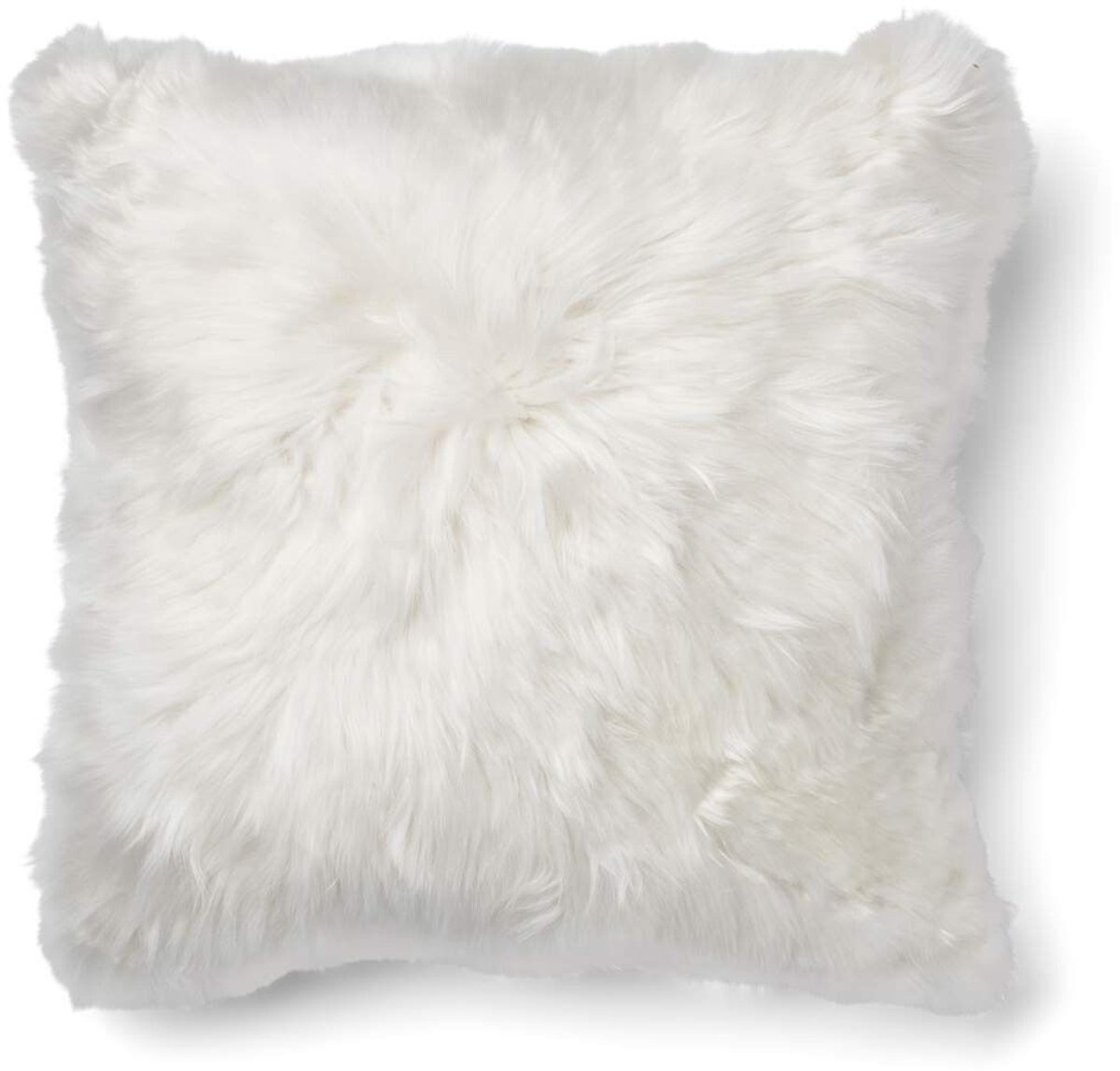 Sheepskin House Alpaca Kussen - Lange Wol - 60x60 cm wit