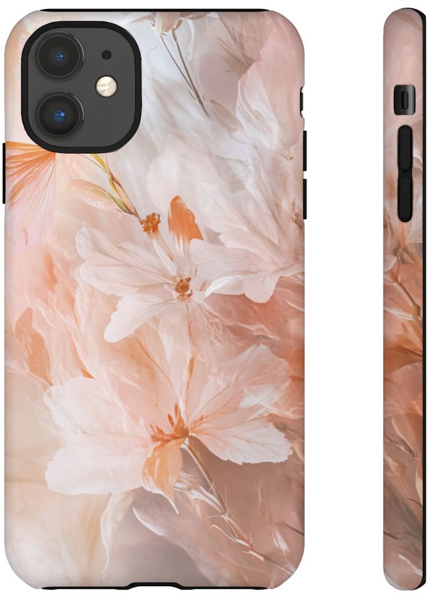 Zachte Roze Bloemen – Telefoonhoesje Geschikt voor iPhone 11